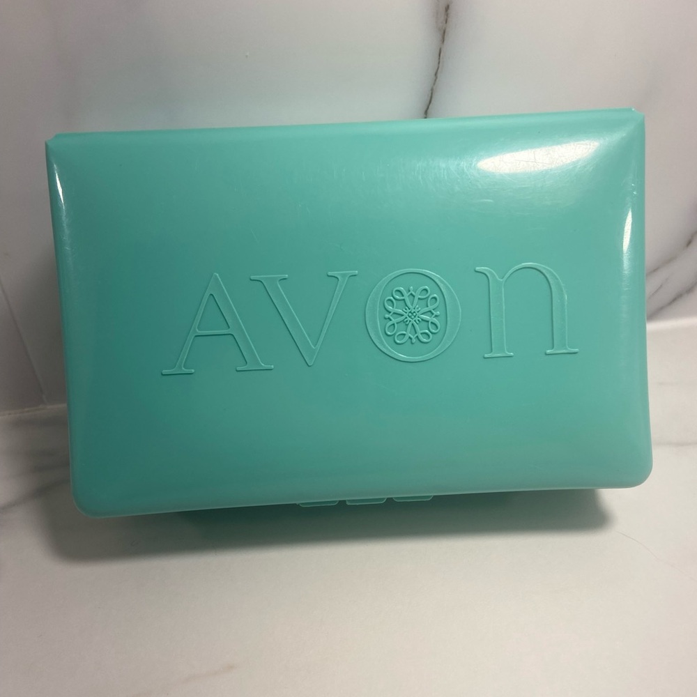 Avon MCM Turquoise Mini Lipstiks Storage Case